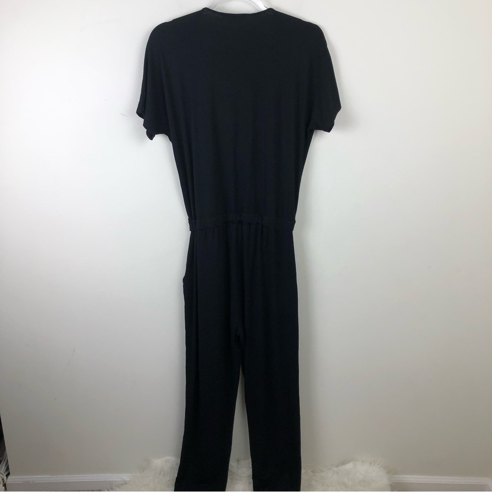 Boden Black Jersey Surplus Wrap Jumpsuit size: US 6R - Picture 12 of 13